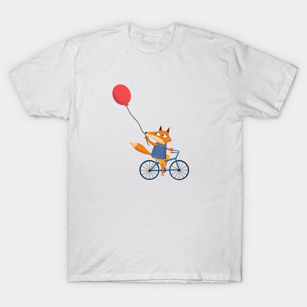 wolf on bike T-Shirt by marcvaello